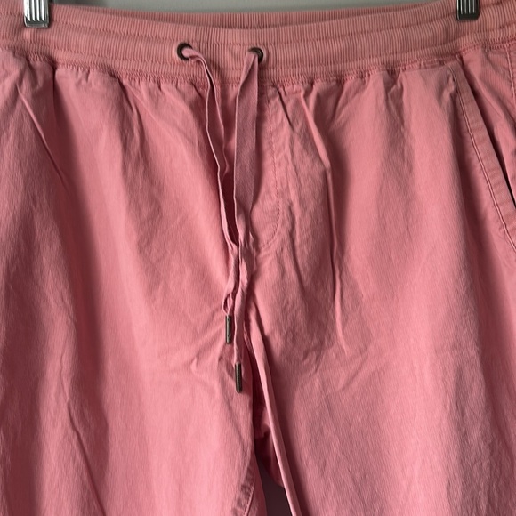 L.L. Bean Pink Pull On stretch Capri pants with Drawstring Waist size L - Picture 2 of 8